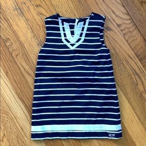 Vineyard Vines girls navy stripe dress size 2T